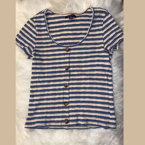American Eagle Striped Crop Top